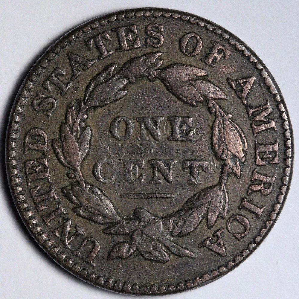 1831 Coronet Head Large Cent VF E116 VSTNM