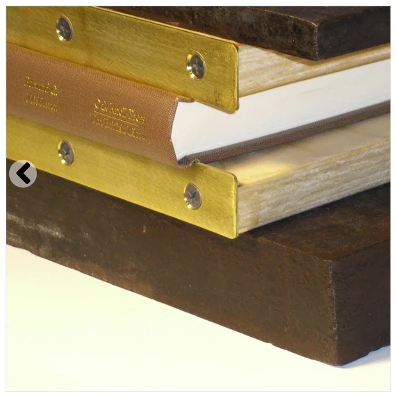 Brass Edged Bookbinding Boards Durable Tools for Professional Book Repair.