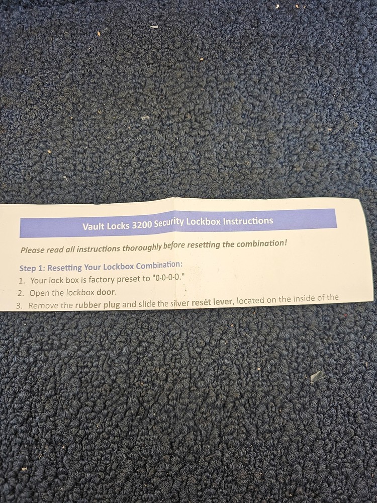 Vault Locks 3200 Lock Box Key Storage 4 Digit Combination Keysafe