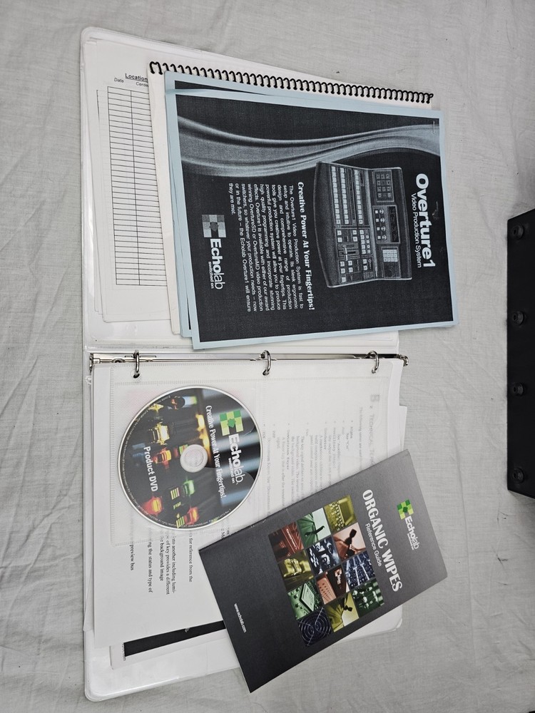 ECHOLAB OVERTURE SD VIDEO PRODUCTION SWITCHER SYSTEM CONTROL & INFORMATION GUIDE