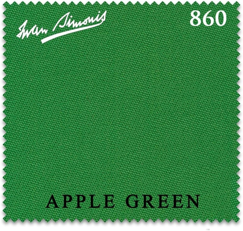 Simonis 860 Pool Table Cloth -Apple Green 9FT