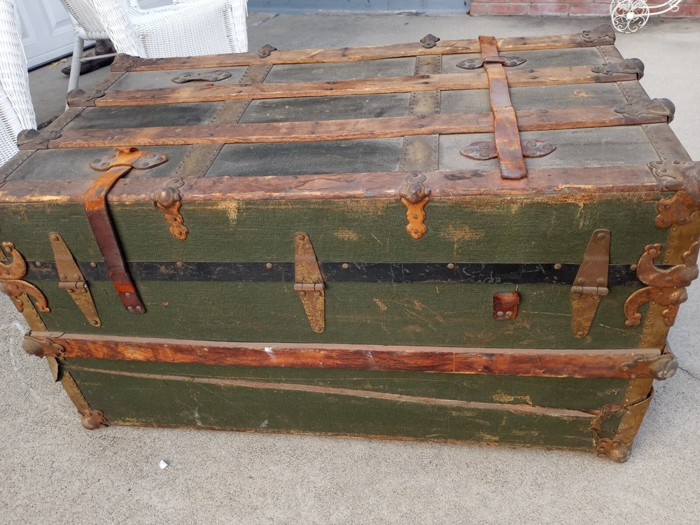 1920s Antique steamer Trunk