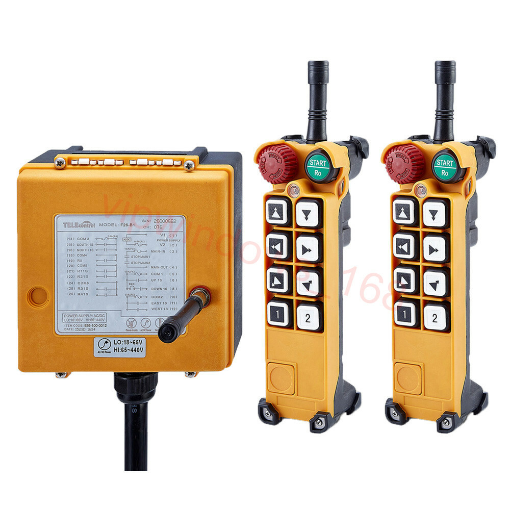 Industrial 8 Keys Crane Remote Control Wireless Transmitter Push Button Switch