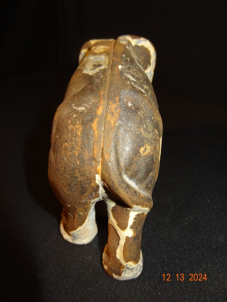 ANTIQUE ELEPHANT CAST IRON DOORSTOP
