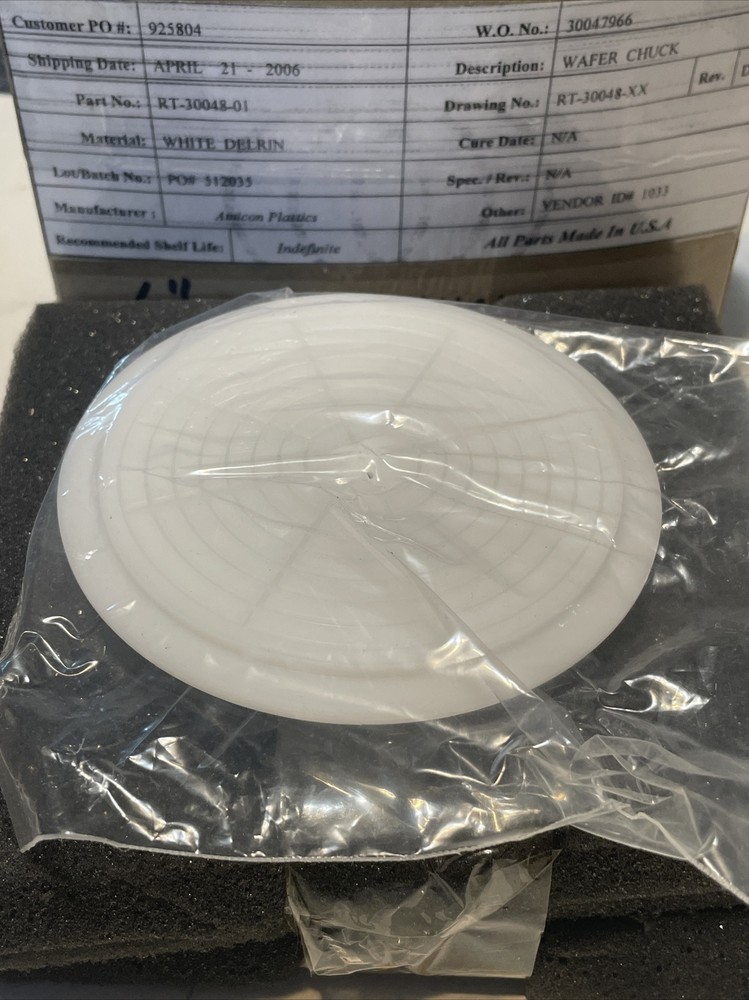 SVG Spin Chuck Assembly 6”. RT-30048-01