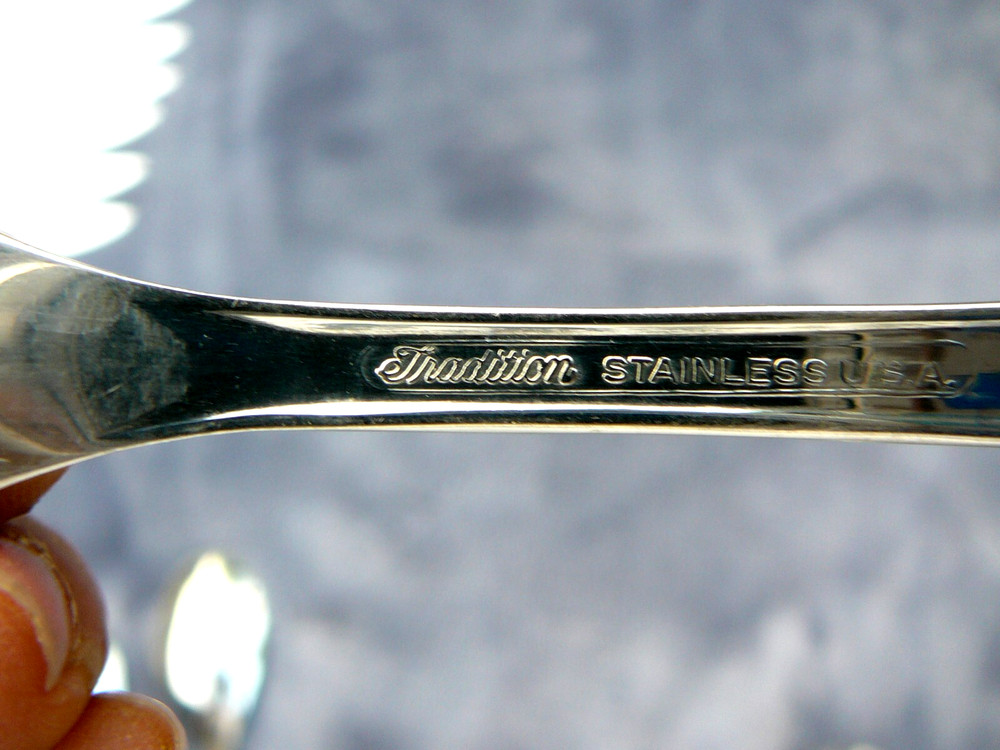 6 Pcs MCM Style Sears Traditions Inspirations Flatware Teaspoons