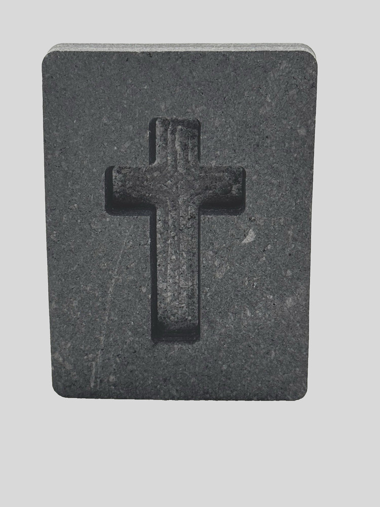 Graphite Ingot Mold For Casting 1 oz Silver Cross