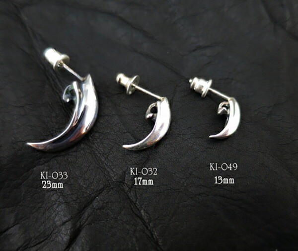 K-SMITH Eagle Claw Stud Earring 23mm Single Piece Silver 925