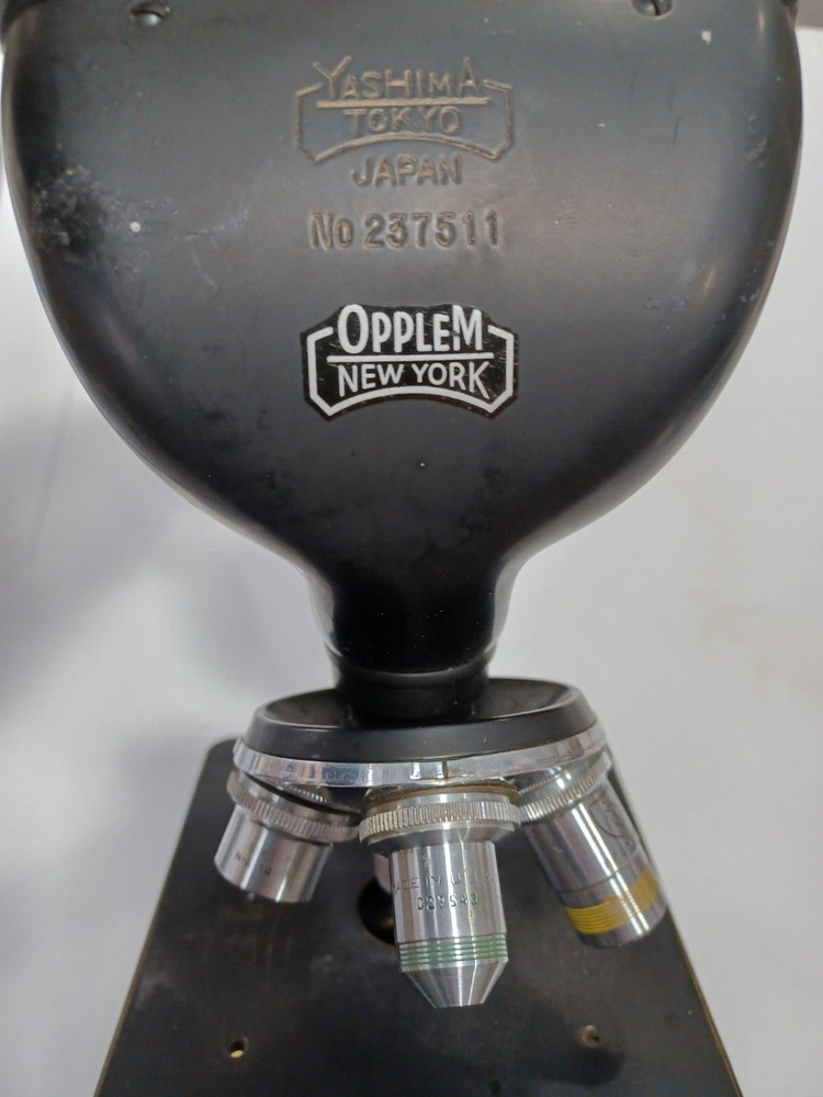 Vintage BYD Yashima Binocular Microscope with 4 Objectives