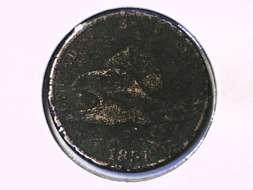 1857 Flying Eagle Cent Genuine Raw Ungraded 01004