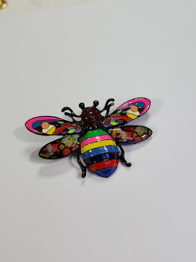 Butterfly Brooch Pin Large Size Multi-Color