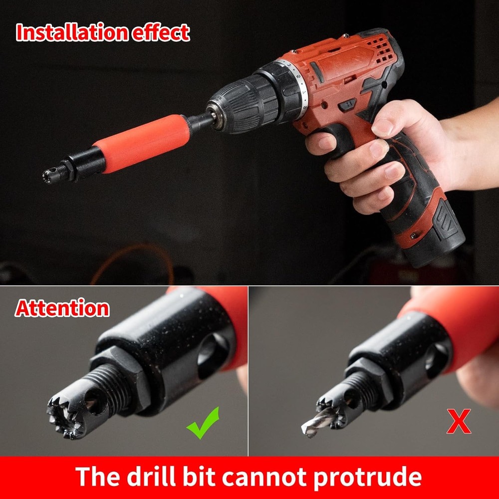Rivet Removal Tool,POP Drill Remover,Electric Adapter Rivets...