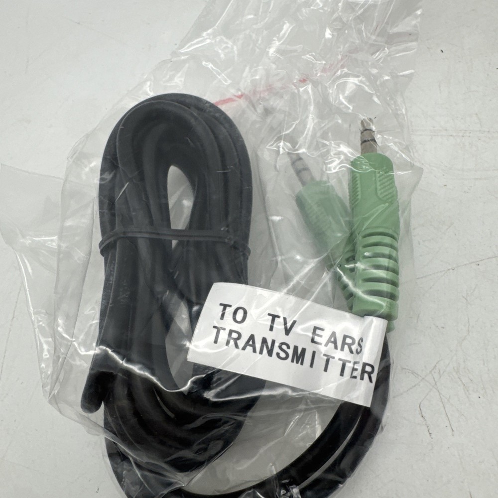 TV Ears 5.0 Transmitter Replacement Cables Only Analog Digital Audio Cords