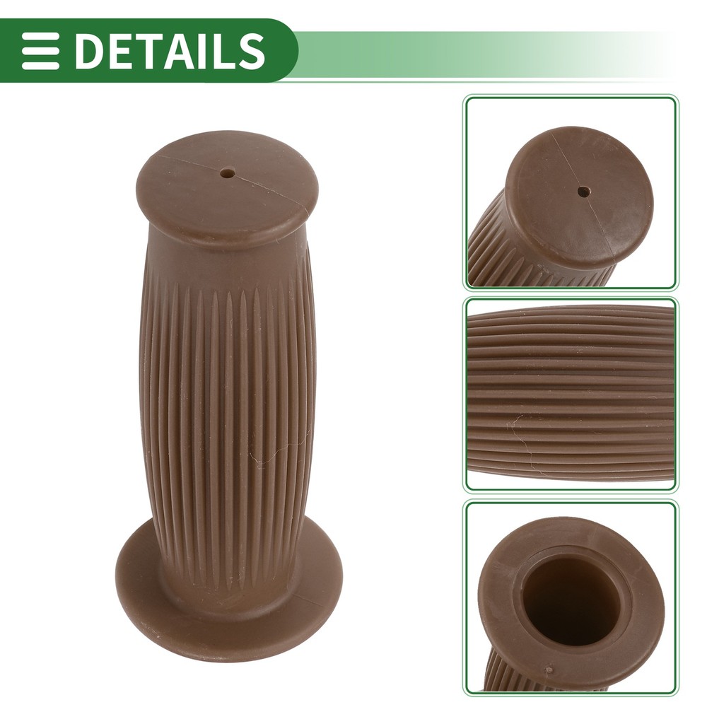 1" 25mm Motorcycle Knobs Handlebar Cover TPU Dark Brown