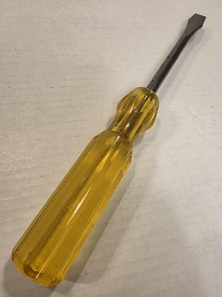 Flat Screwdriver Irwin USA Yellow Handle