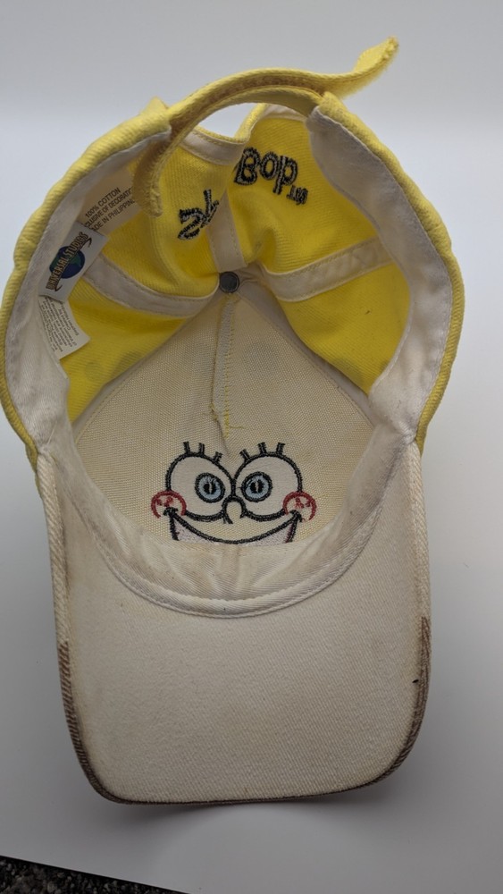 Spongebob Squarepants Hat Cap Universal Studios Viacom One Size Hook & Loop y2k
