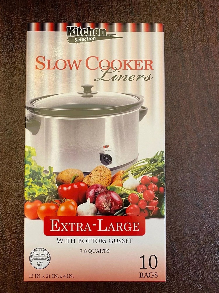Kitchen Collection CROCK POT LINERS Slow Cooker Extra Large 7-8 Quarts - 10 Pack