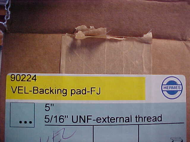 HERMES 90224 5" SANDING GRINDING DISC BACK UP PAD 5/16" UNF EXTERNAL THREAD *