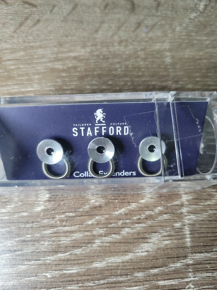 Stafford Collar Extenders. Silver. Extend your collar.
