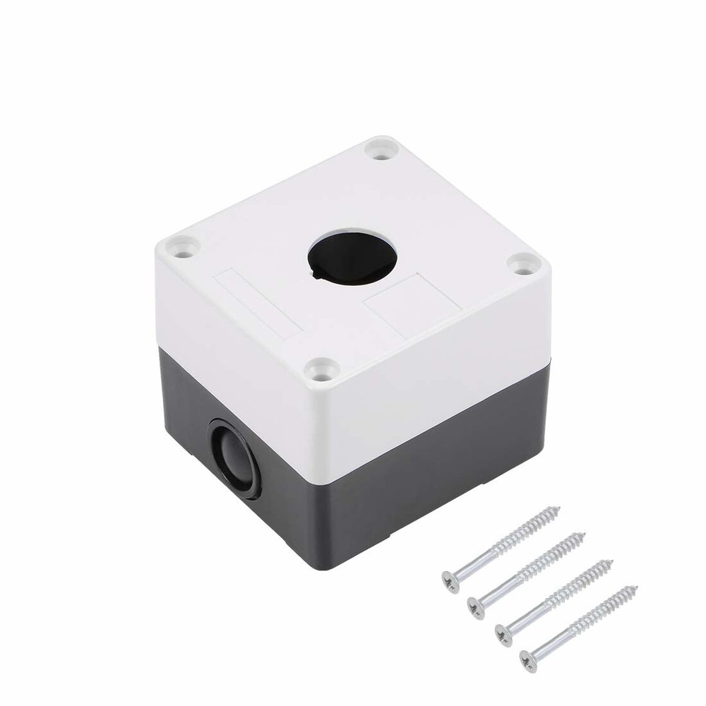 Surface Mounted Housing Switch Box Hole 22 mm for Push Button Switch Indicator White