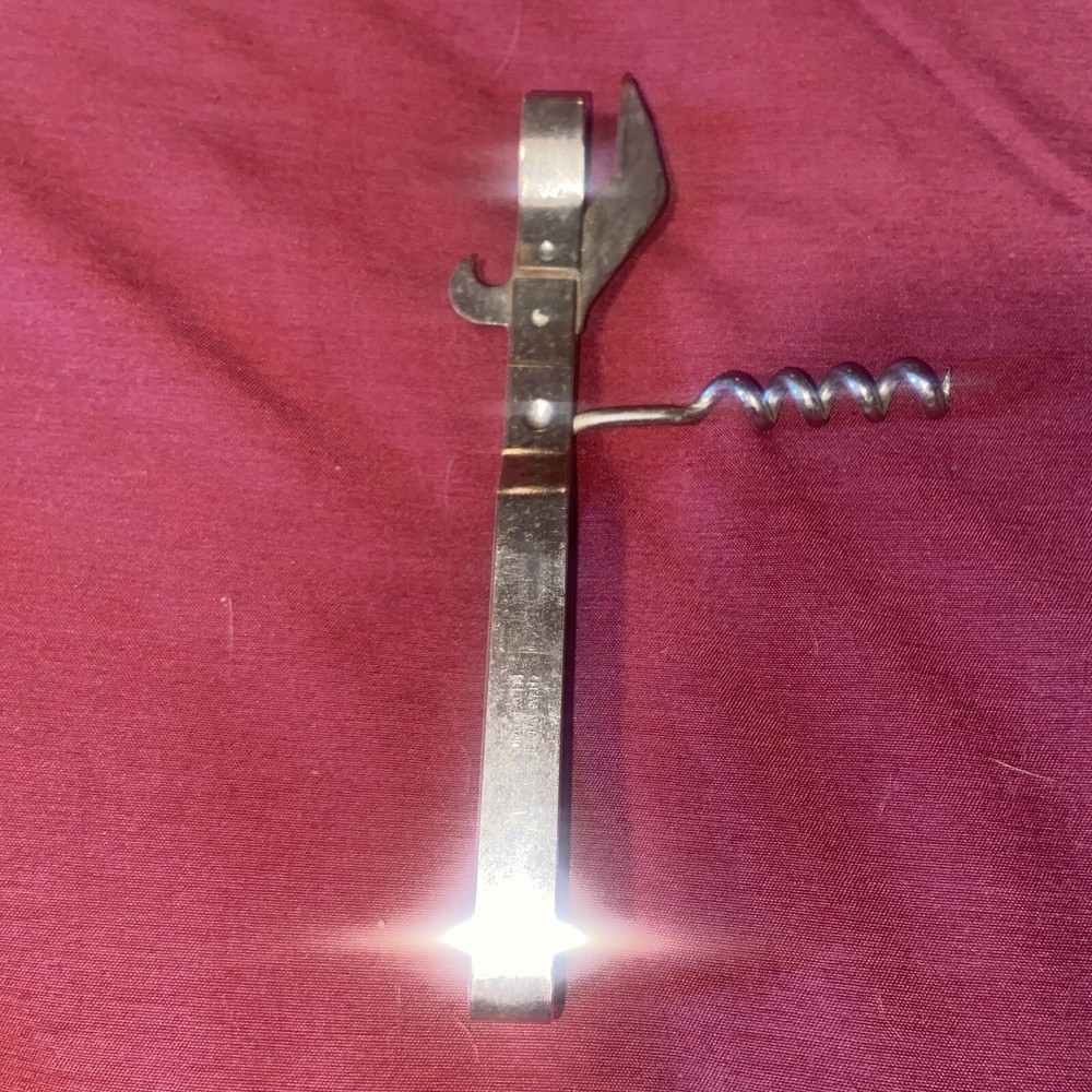 Vintage Metal - Multi Tool Corkscrew / Can & Bottle Opener -VTGBOX