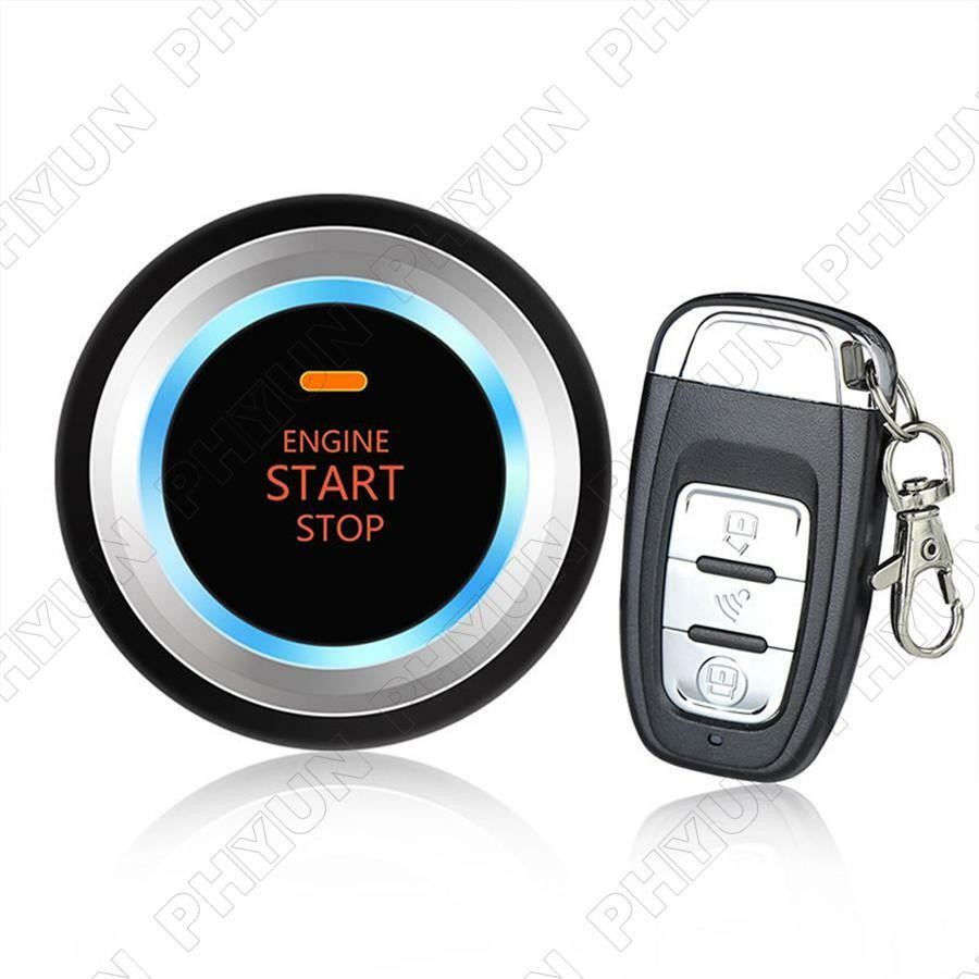 8pcs Car Alarm System Keyless Entry Engine Start Stop Push Button Remote Starter