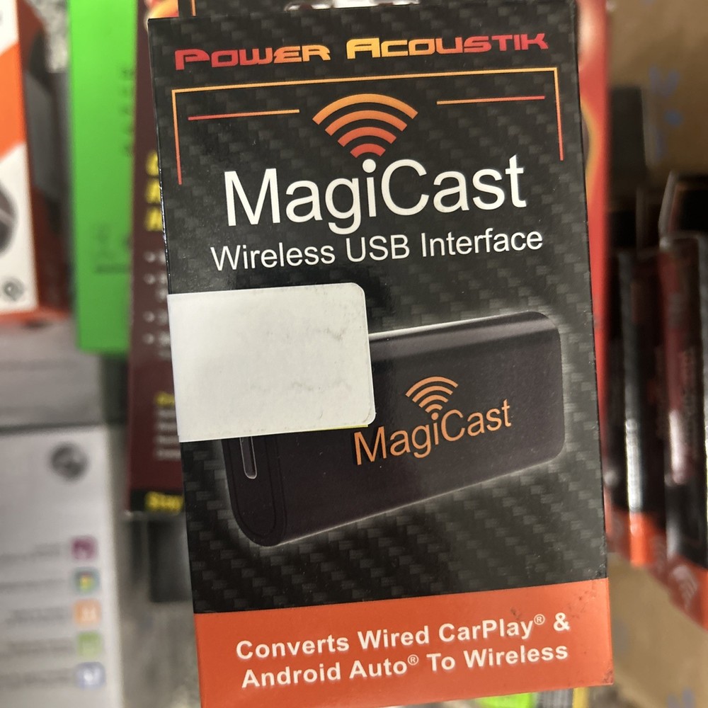 Power Acoustik MagiCast USB CarPlay/Android Auto Wired to Wireless MAGIC1