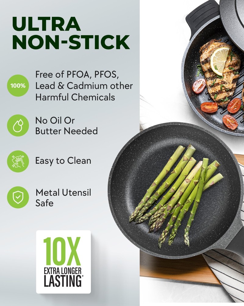 Granitestone Diamond 6 Pc Nonstick Heavy Duty Nesting Pots Set