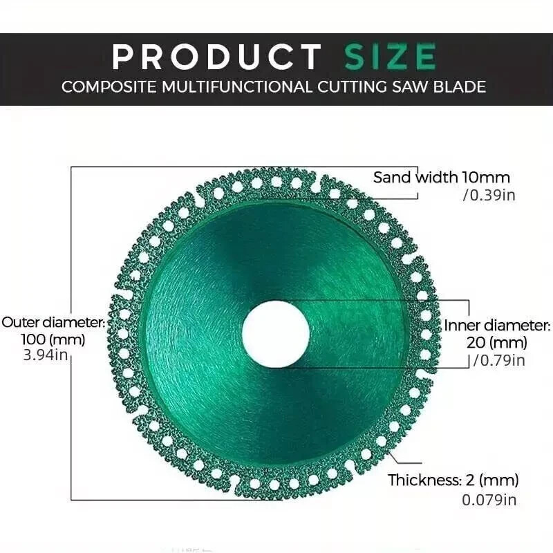 Indestructible 100mm Cutting Discs – 6-Pack for Angle Grinder, Cuts Everything