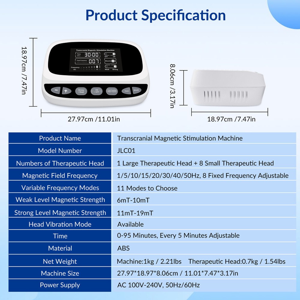 rTMS Transcranial Magnetic Stimulation Therapy Machine for Depression Stroke