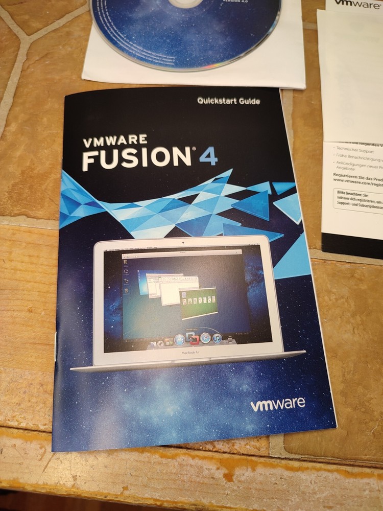 VMware Fusion 4 NIOB (?) Complete Box Set w/ Code Old Version Lion