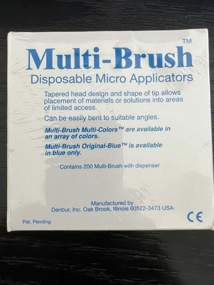 Multi-Brush Applicators Teal, Small, 500/Pkg - Denbur