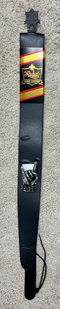 Rebel Strap Co. ROCK IT Adjustable 2.5" Duralon Guitar Strap w/ Working Lighter!