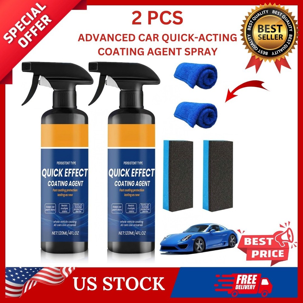 Advanced Car Quick-Acting Coating Agent Spray, Car Coating Spray, Quick Effect..