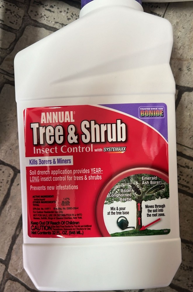 Bonide Annual Tree & Shrub Insect Control with Systemaxx, (32 oz Concentrate)
