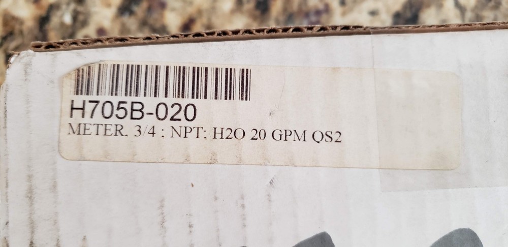 HEDLAND H705B-020 INLINE FLOW METER