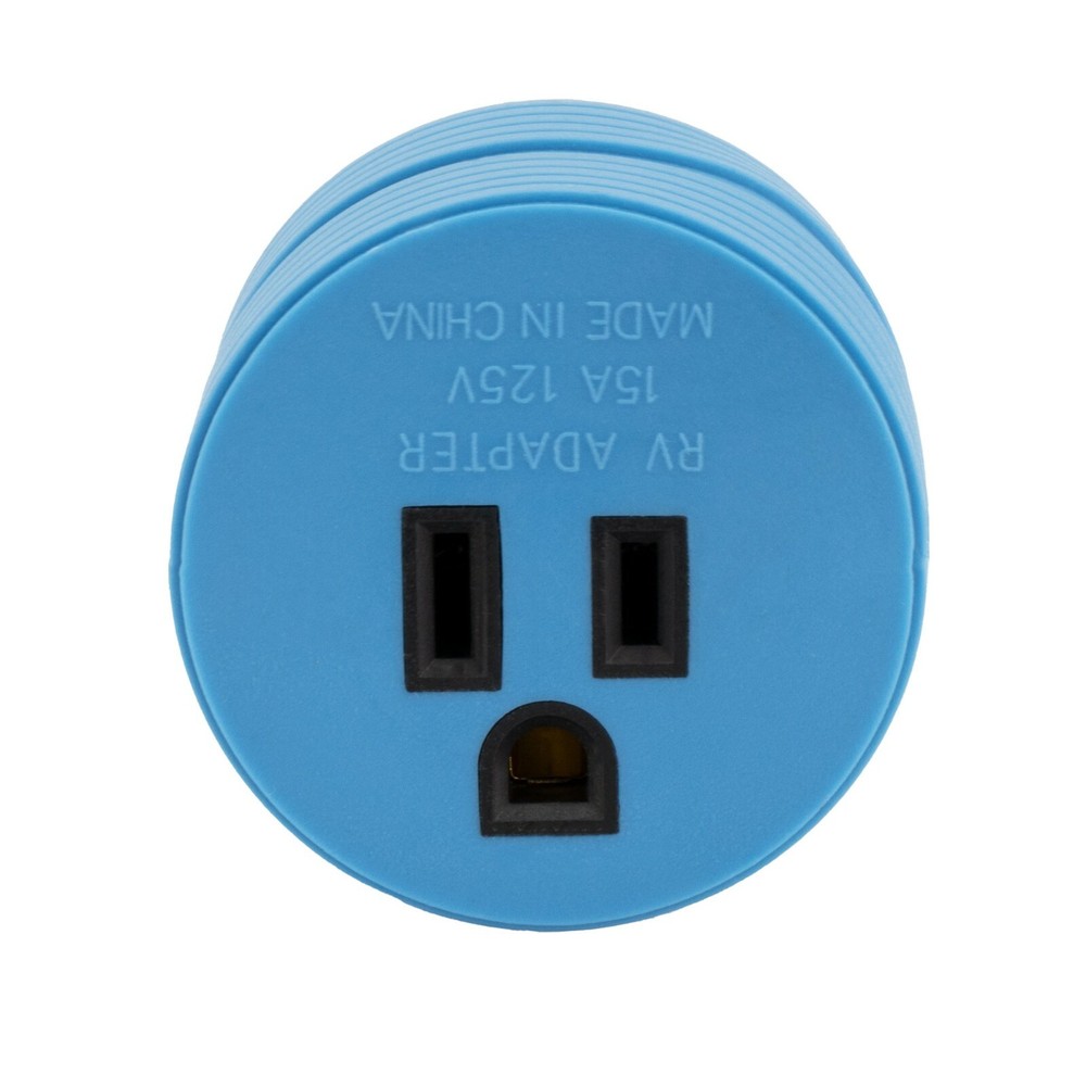 30 Amp RV Plug to 15 Amp Power Socket Adapter 15A Female to 30A Male