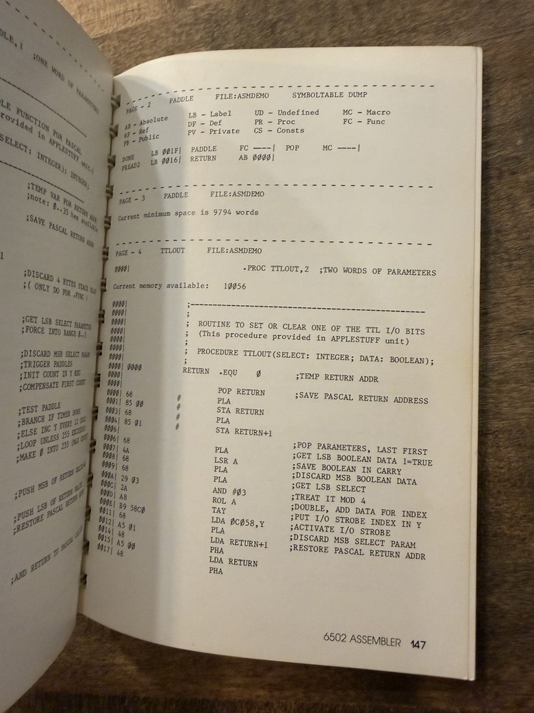 Vintage Apple Pascal Op/Ref Manual 1980