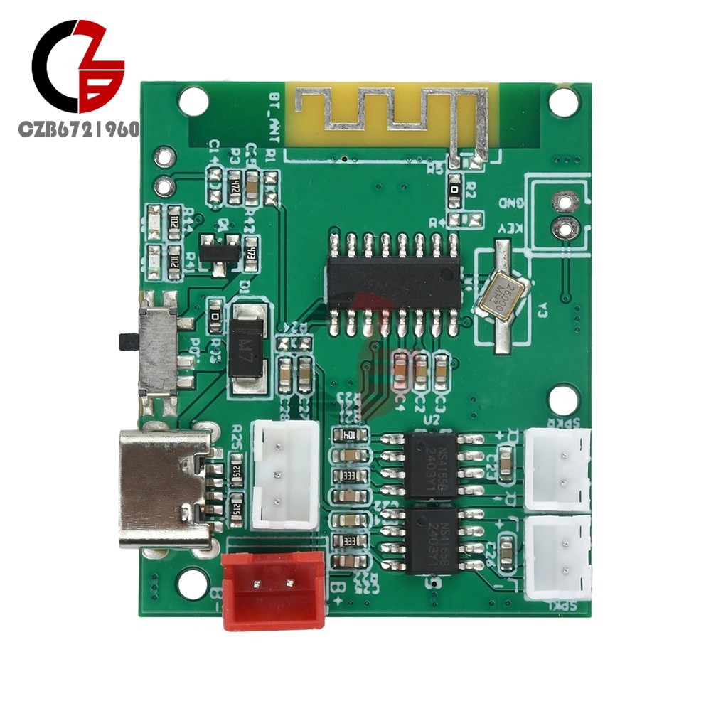 DC3.7V-5V 5W+5W Stereo 5.0 Bluetooth Bluetooth Decoder Module w/ Power Amplifier