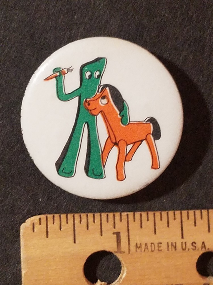 1983 Gumby and Pokey Pinback Button