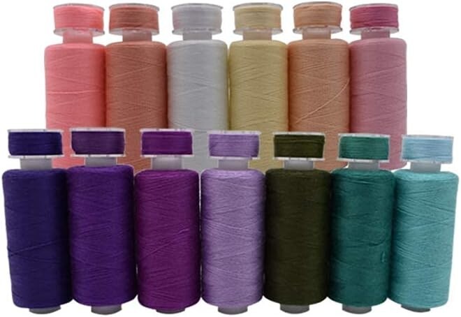 72Pcs Bobbins Sewing Threads Kit, 36 Colors Spools 360Yards per Polyester Thread