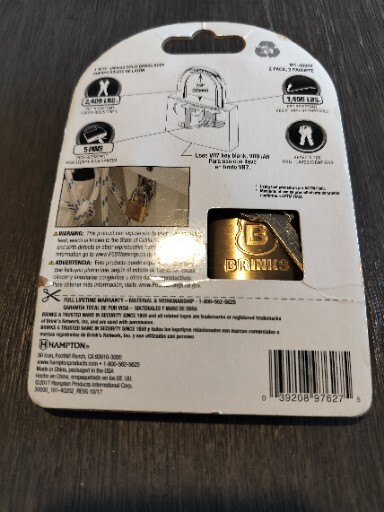 Brinks High Security Solid Brass Body 161-40202, 2 Pack locks