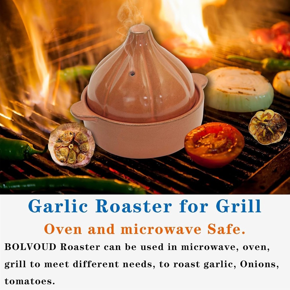 45-Second Ceramic Microwave Egg Maker, Fast Omelet Maker, Garlic Roaster for Del