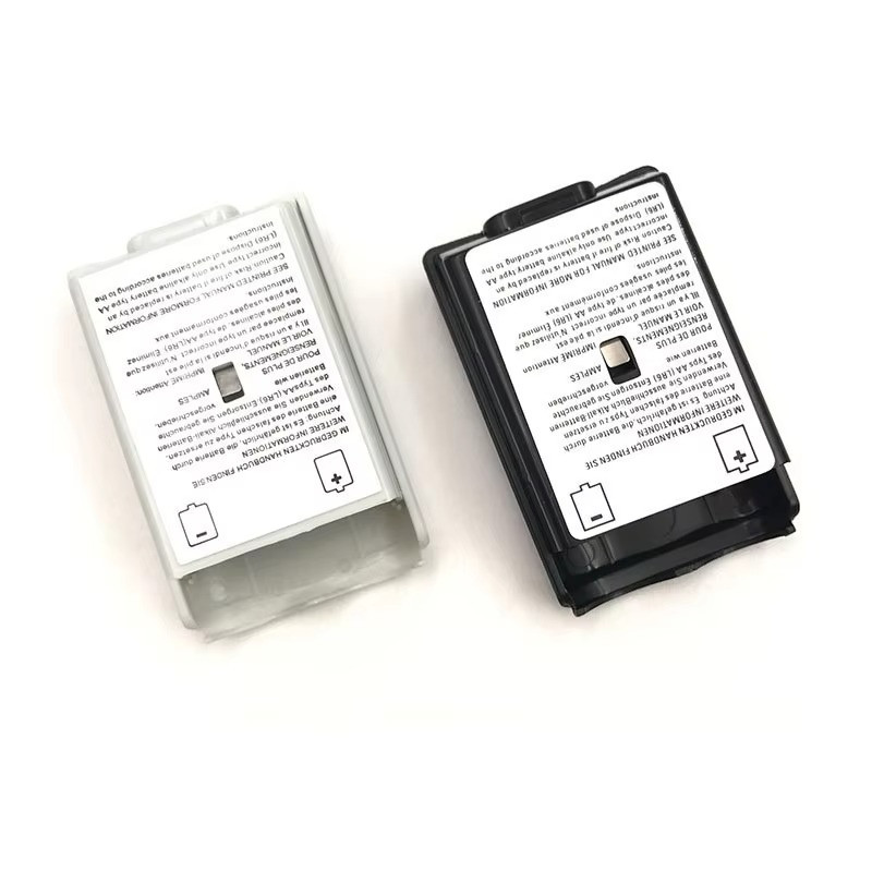 Battery Back Cover Case Shell Pack For Xbox 360 Wireless Controller Black 1pc