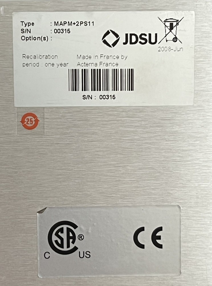 JDSU MAPM+2PS11 Optical Power Meter