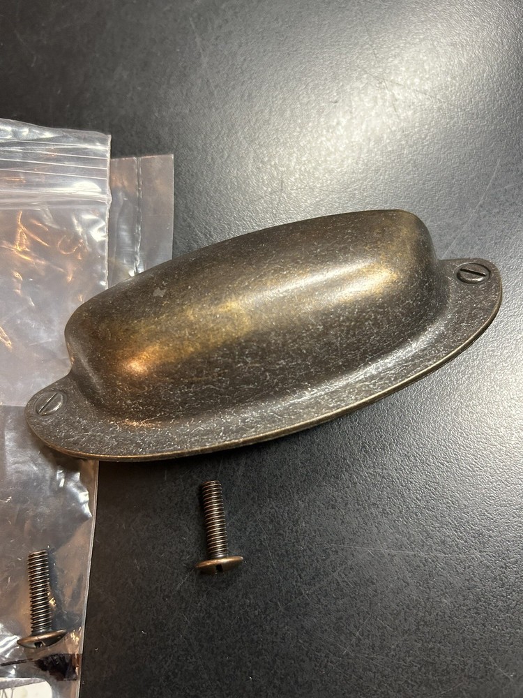 Restoration Hardware RH Marston 3.5" Cabinet Pull Handle Antique Bronze Brass