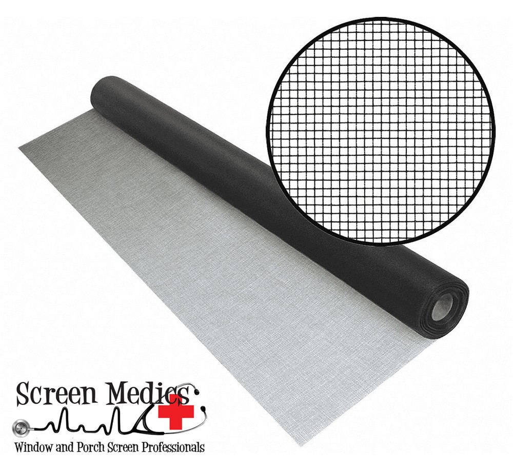 Phifer - Standard Charcoal Window Screen Mesh 8ft x 9ft
