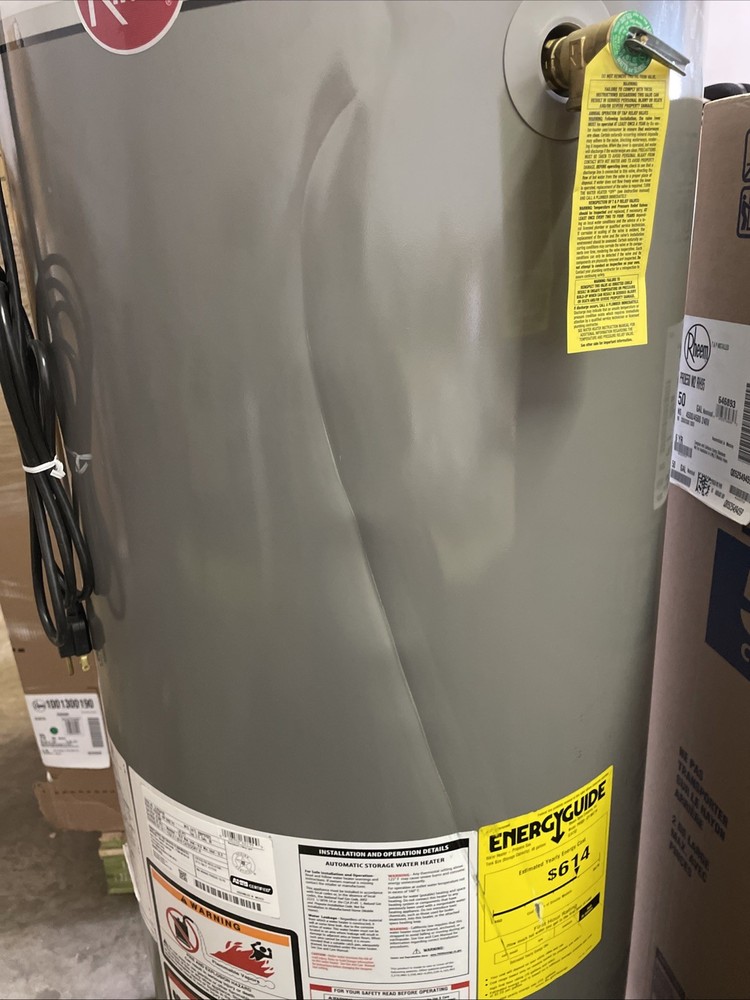 Rheem Natural Gas Power Vent Tall Water Heater 50G 42000BTU XG50T06PV42U0 (READ)