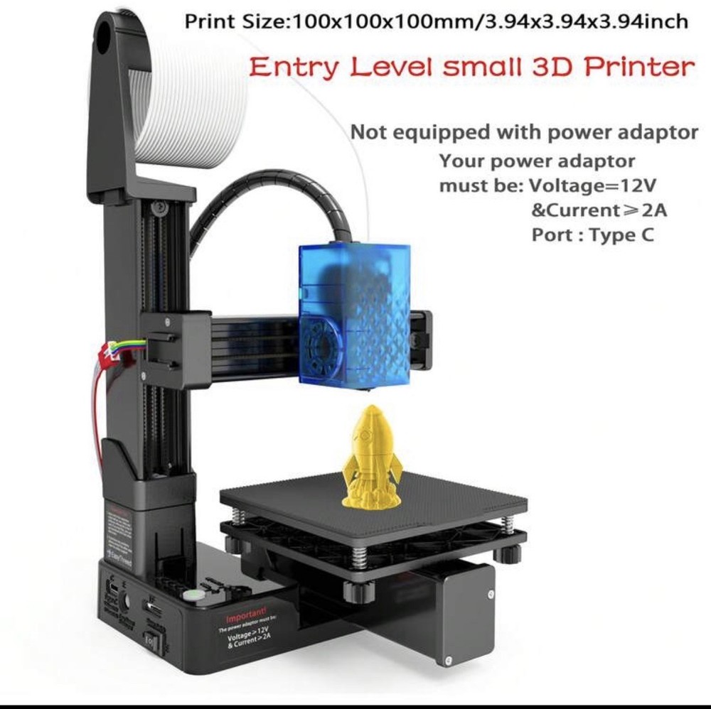 EasyThreed Mini 3D Printer, Black