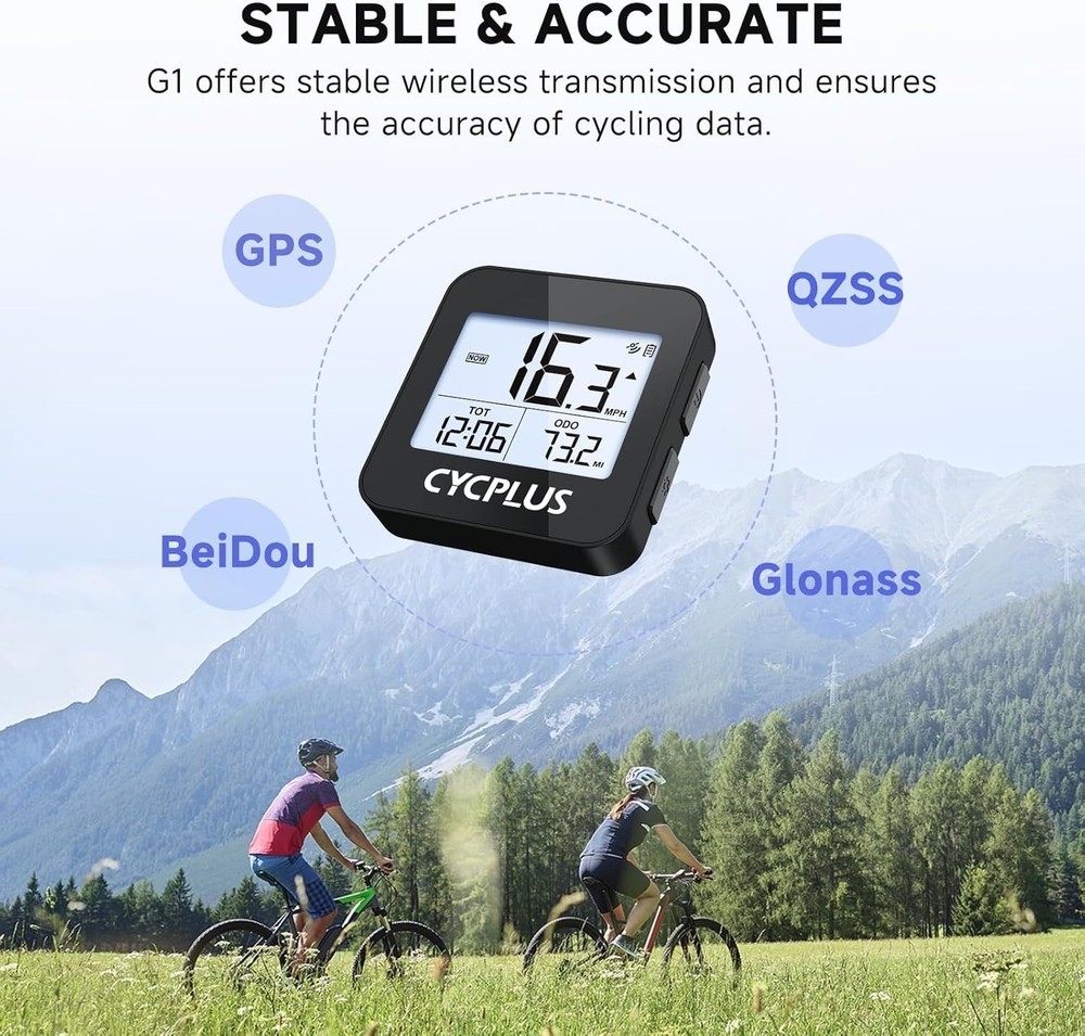 Compact Waterproof Bicycle Speedometer with Automatic Backlight & Easy Interface